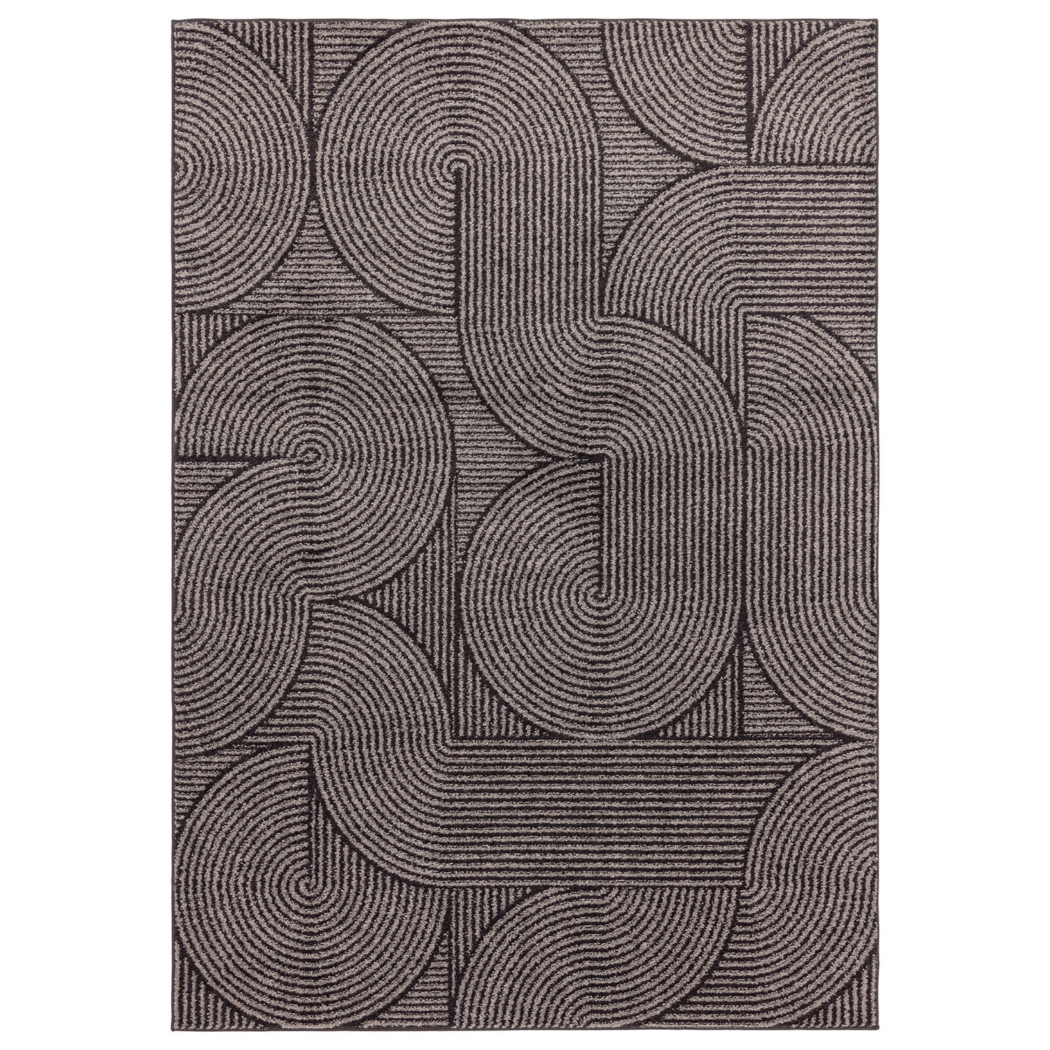 Muse MU01 Charcoal Swirl Rug