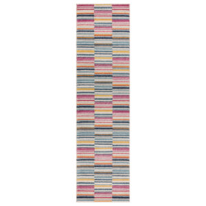 Muse MU06 Multi-Coloured Stripe Rug Runner
