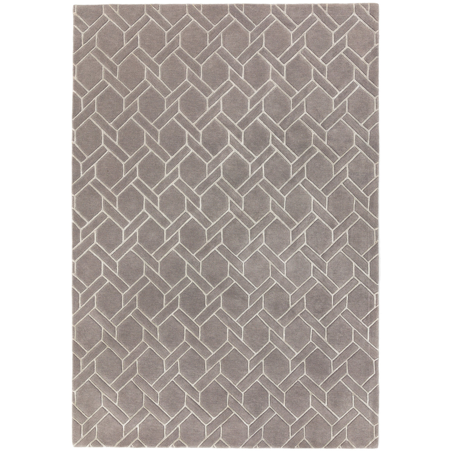 Nexus FL06 Fine Lines Grey Silver Rug