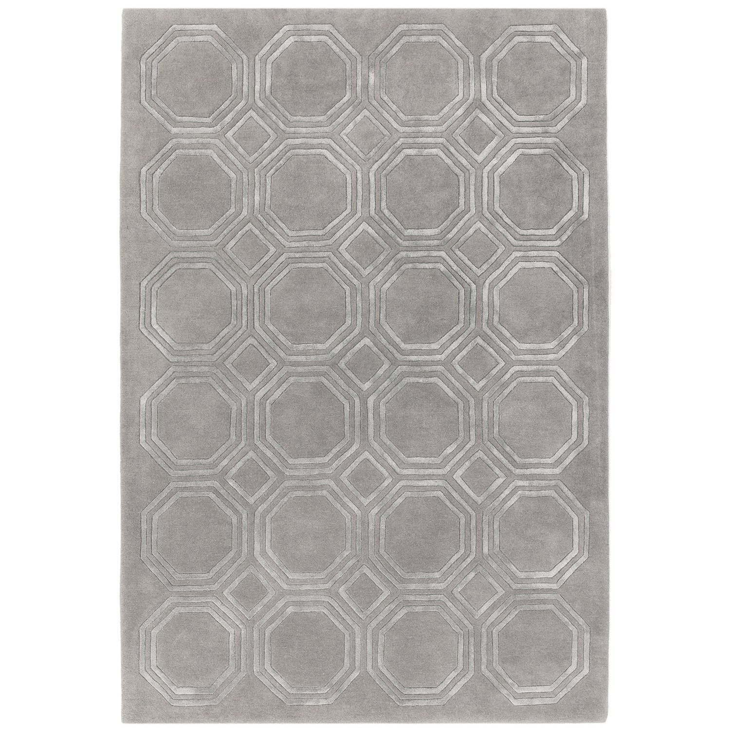Nexus OC01 Octagon Silver Rug