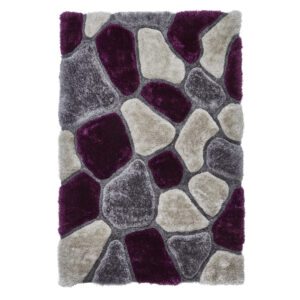 Noble House NH5858 Grey Purple Rug