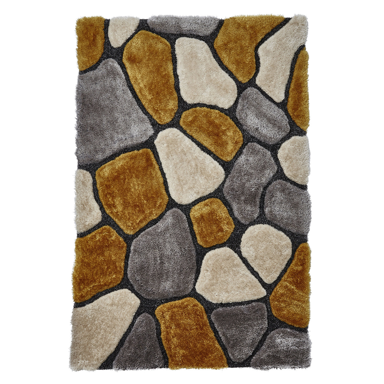 Noble House NH5858 Grey Yellow Rug