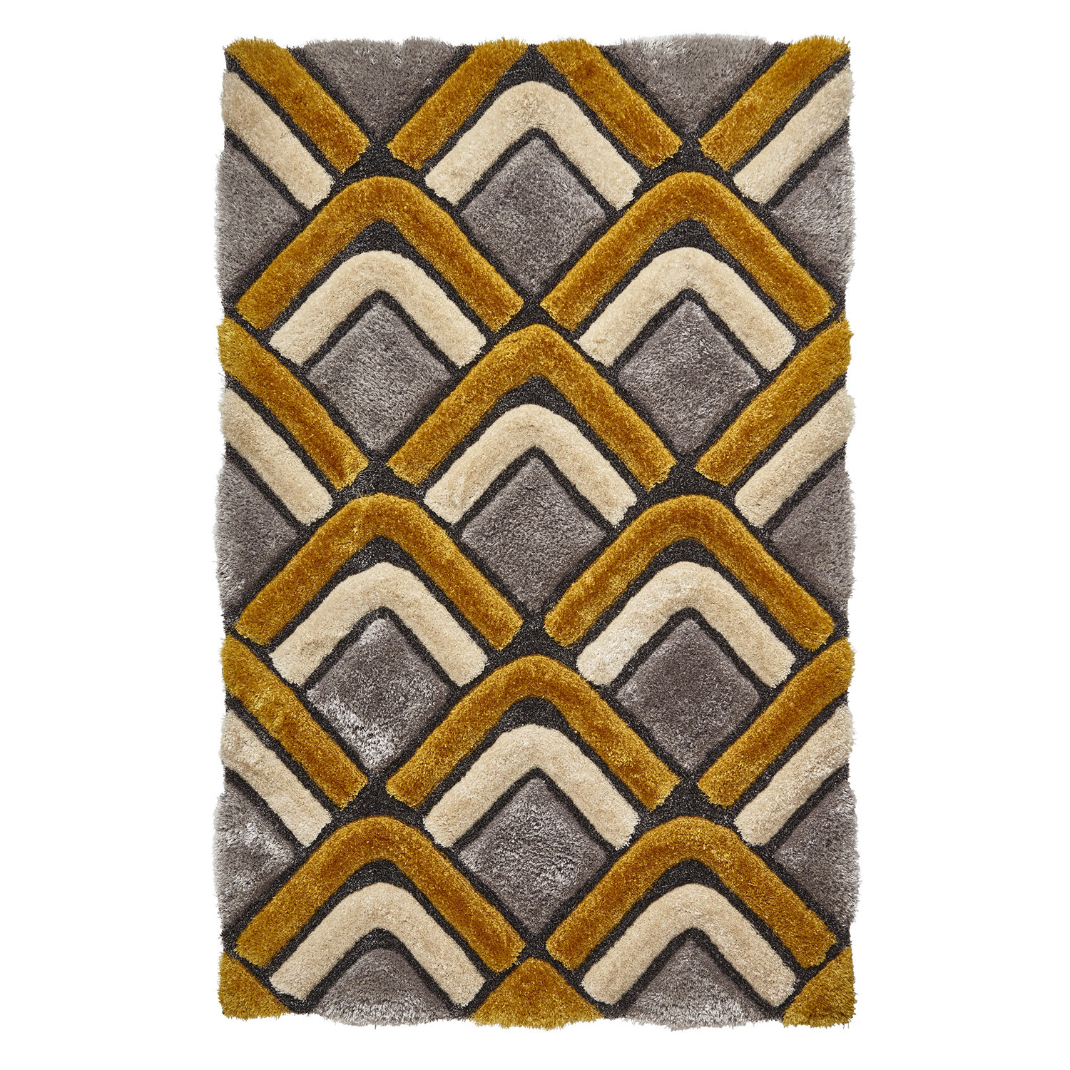 Noble House NH8199 Grey Yellow Rug