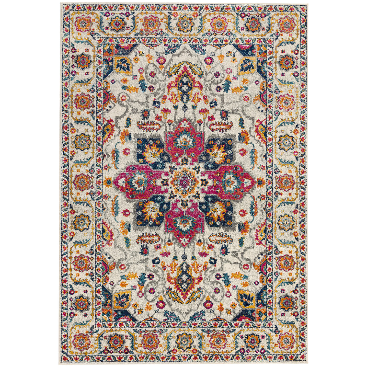 Nova NV24 White Multi Rug