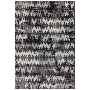Nova NV28 Chevron Black Rug
