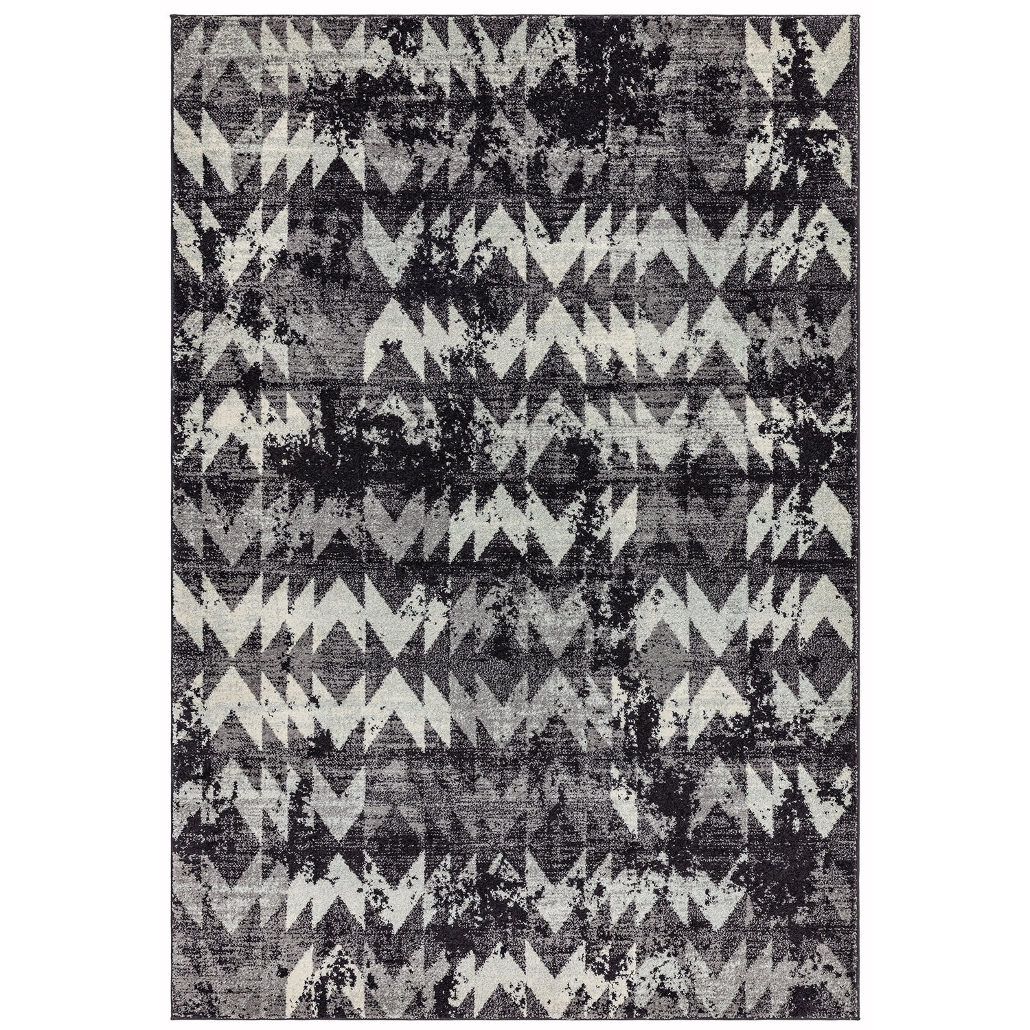 Nova NV28 Chevron Black Rug