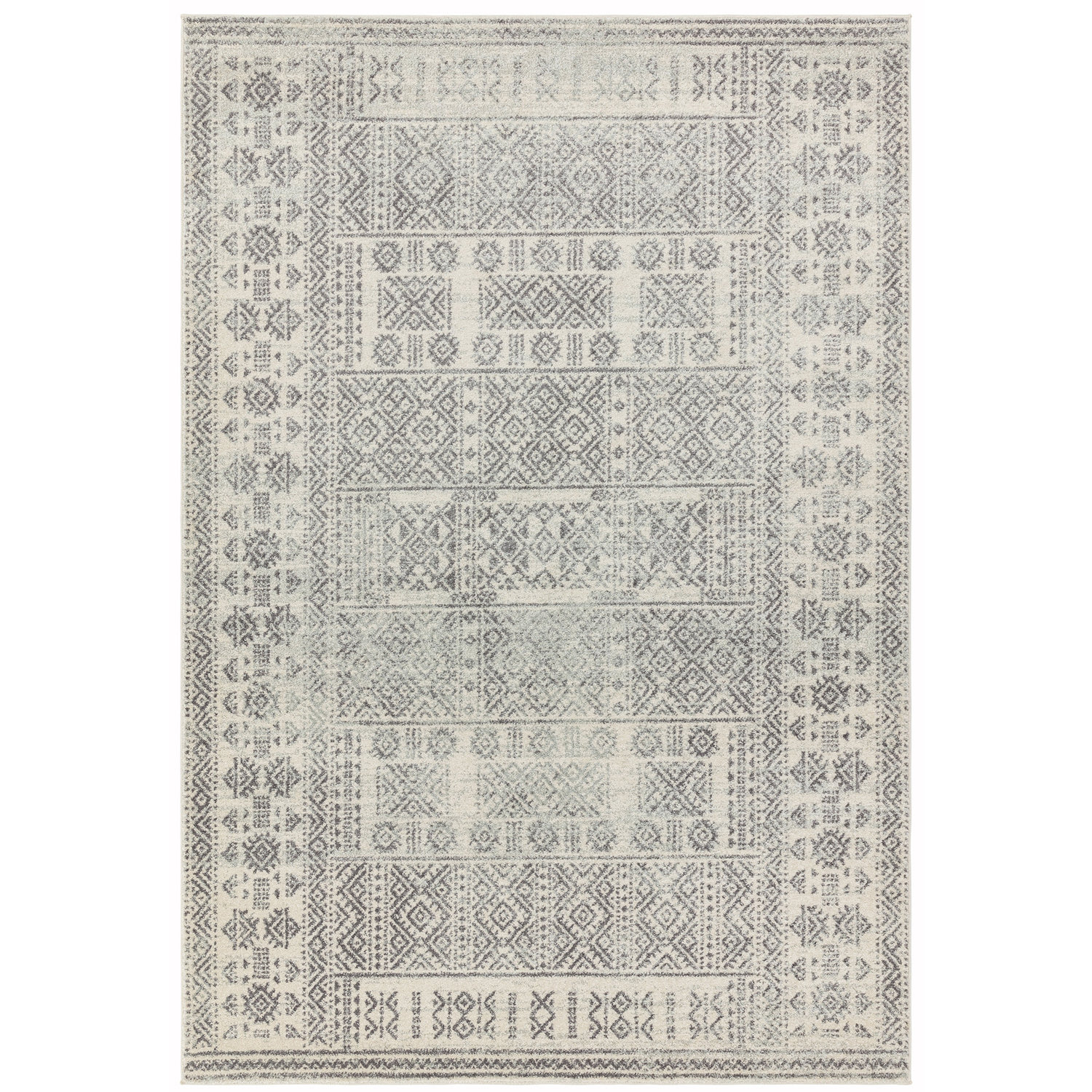 Nova NV33 Tribal Grey Rug