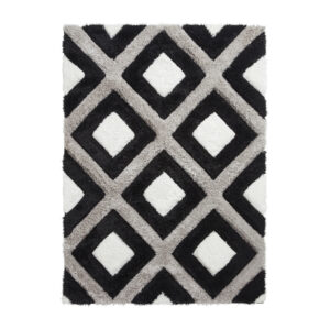 Olympia GR224 Black White Rug