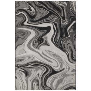 Patio 19 Black Marble Rug