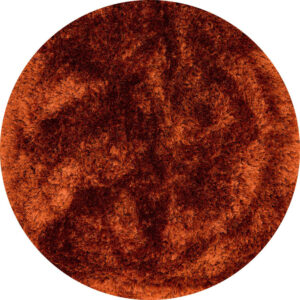 Plush Rust Circle Rug