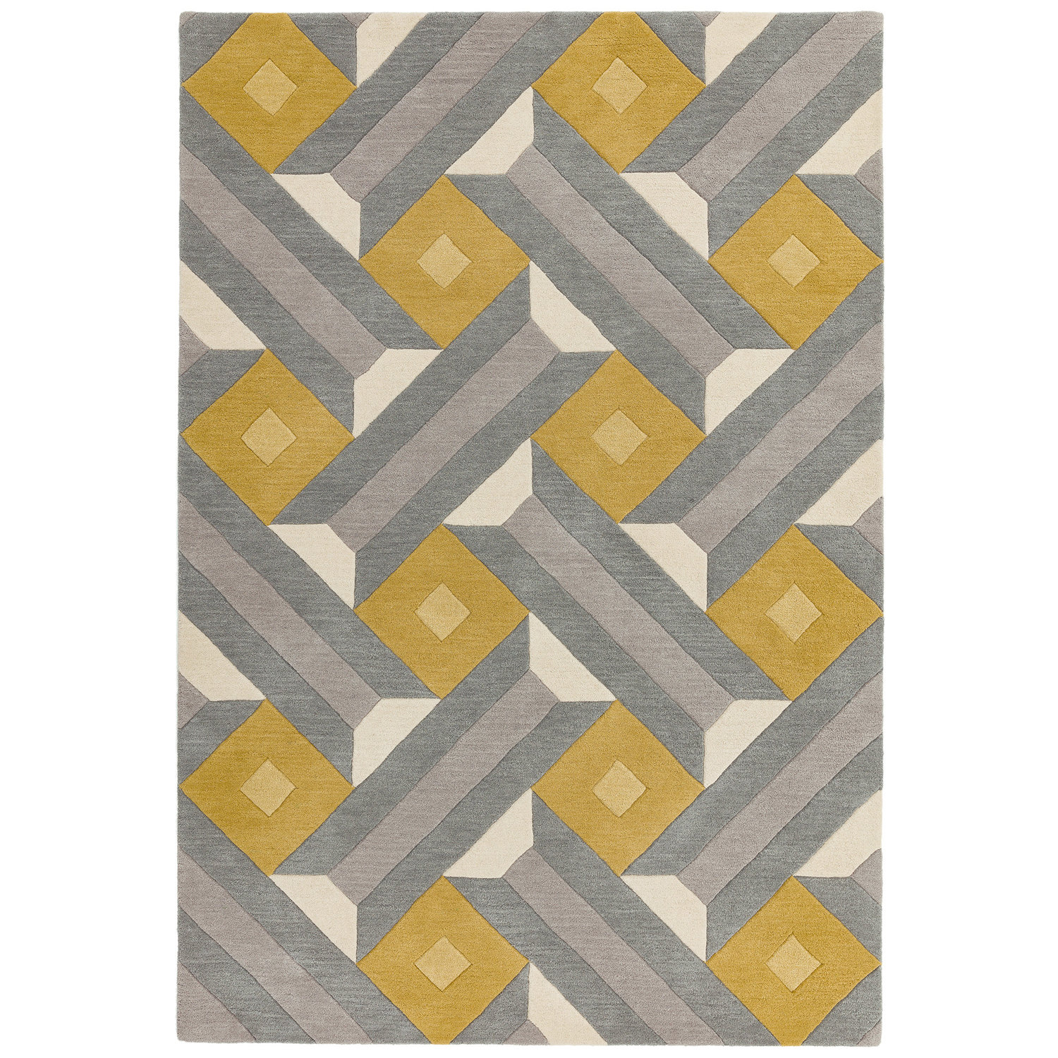 Reef RF01 Motif Ochre Grey Rug