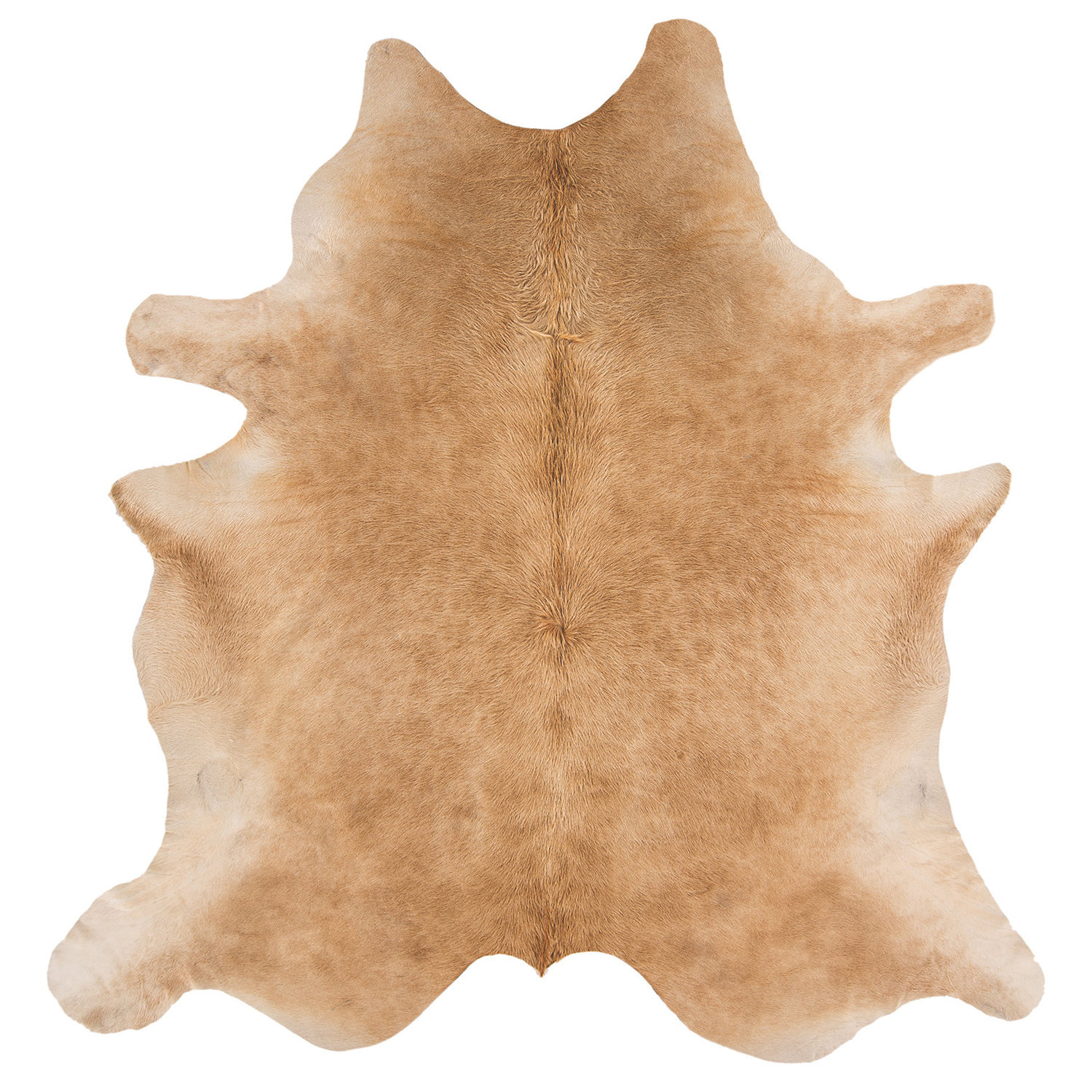 Rodeo Cowhide 05 Solid Beige Rug