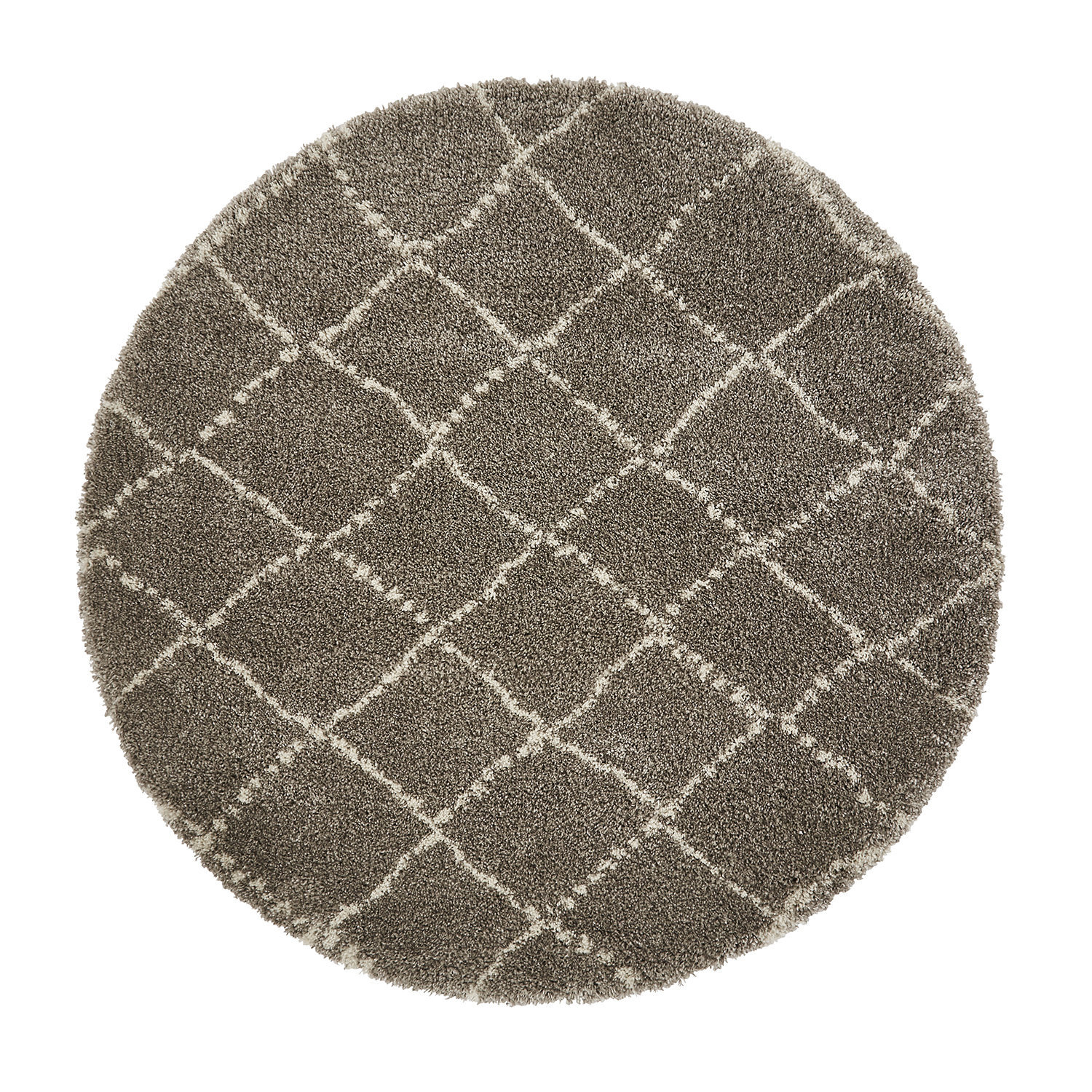 Royal Nomadic 5413 Grey Cream Circle Rug