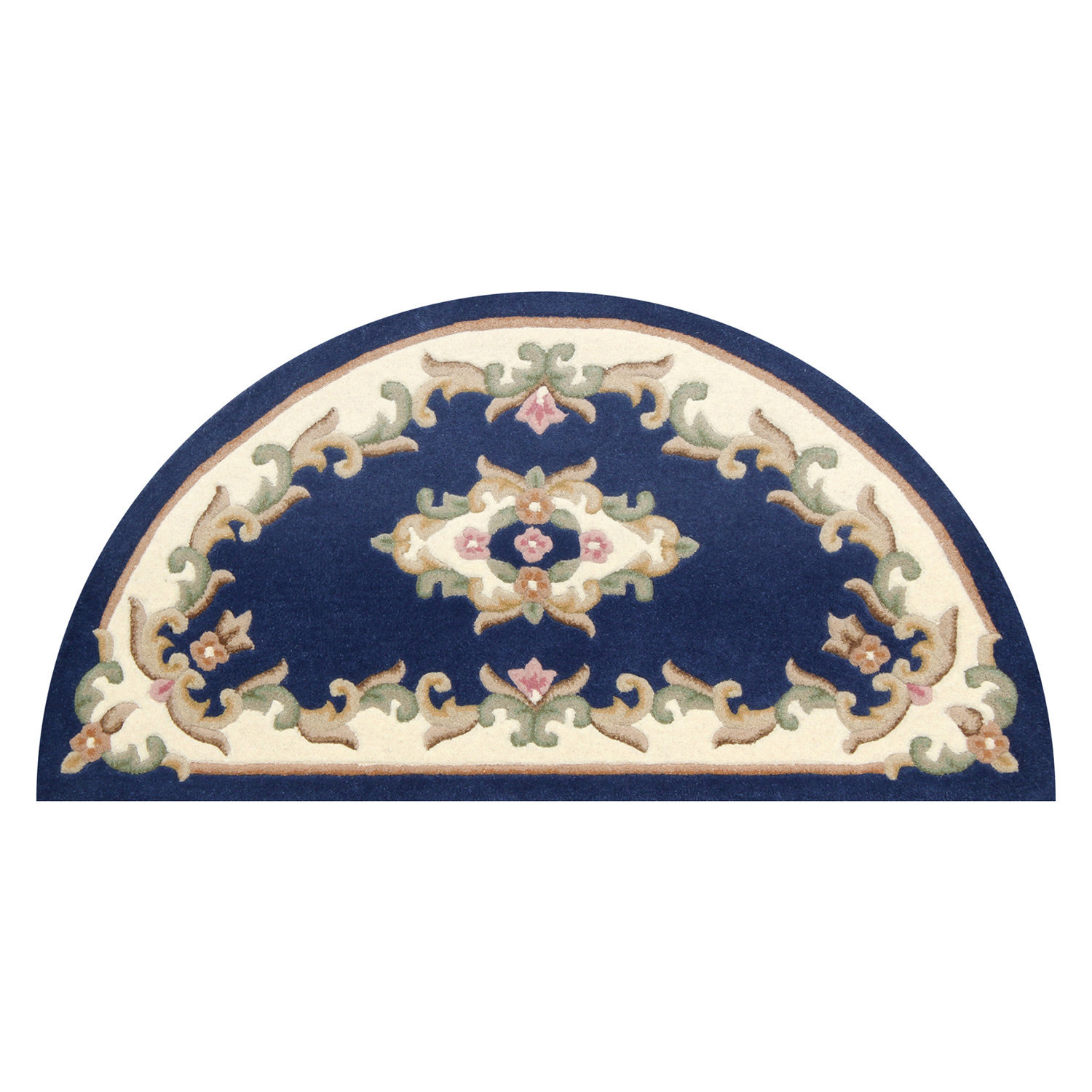 Royal Blue Half Moon Rug