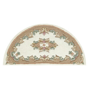 Royal Cream Beige Half Moon Rug