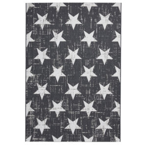 Santa Monica 48648 Black White Rug