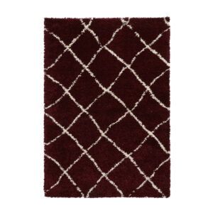 Scandi Berber G257 Red Cream Rug