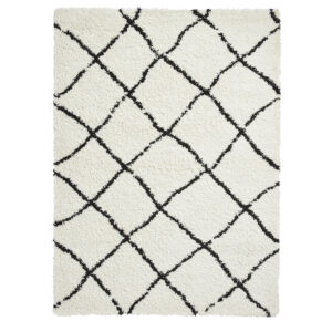 Scandi Berber G257 White Black Rug