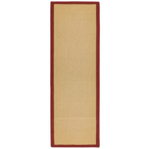Sisal Linen Red Runner
