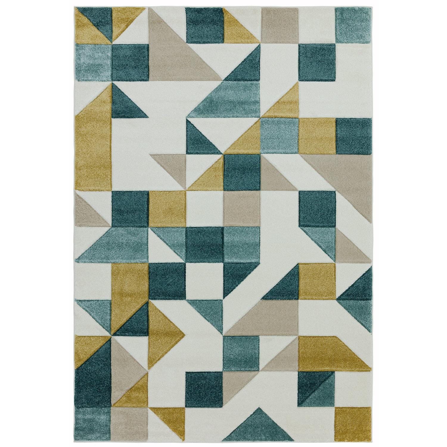 Sketch SK03 Shapes Green Rug