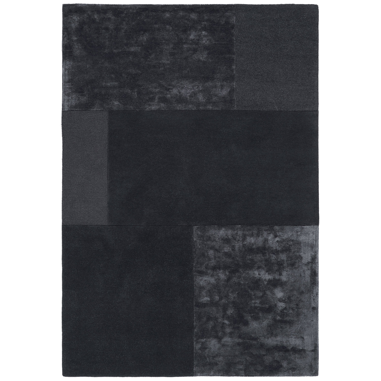 Tate Tonal Textures Charcoal Rug