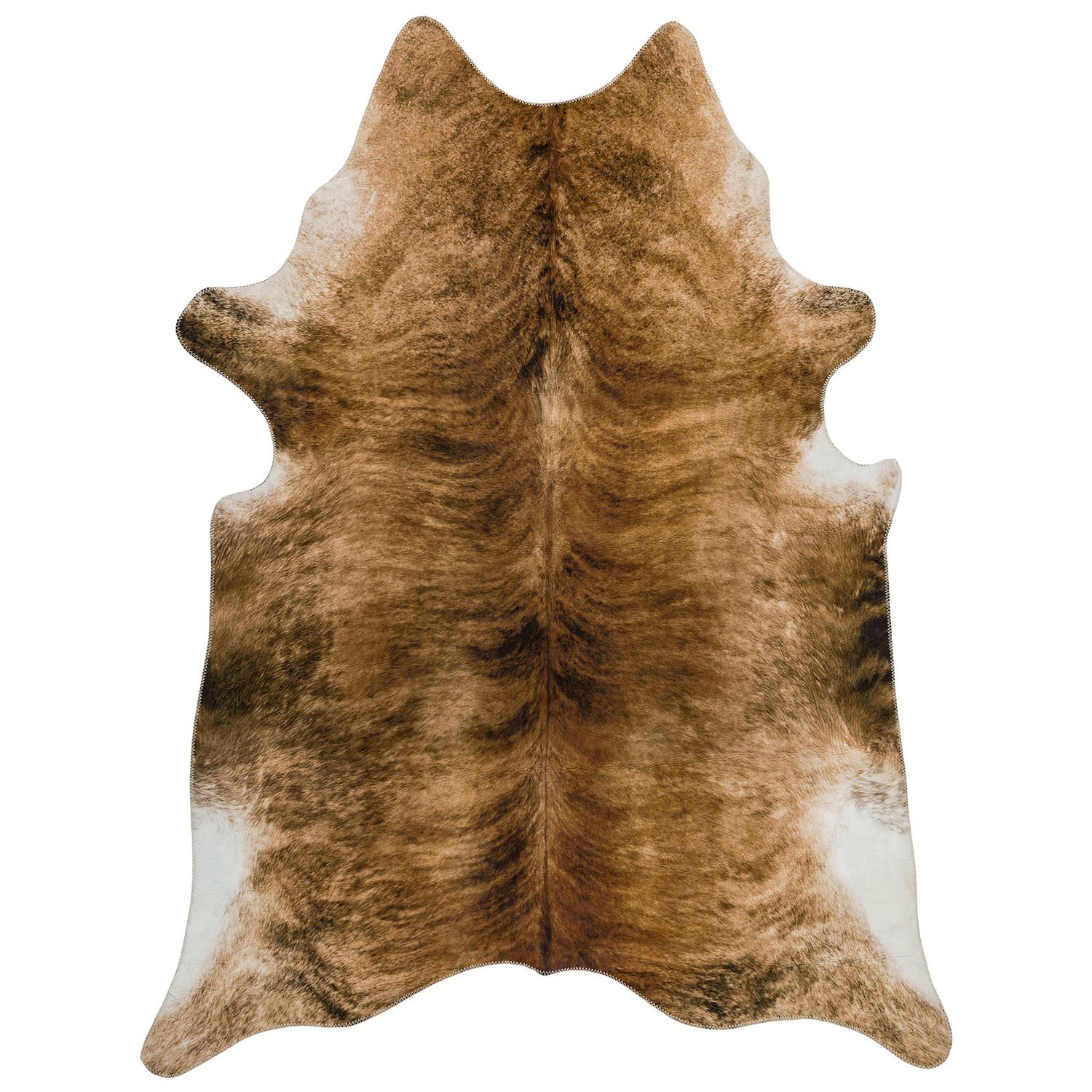 Texas Faux Cowhide Brown Rug