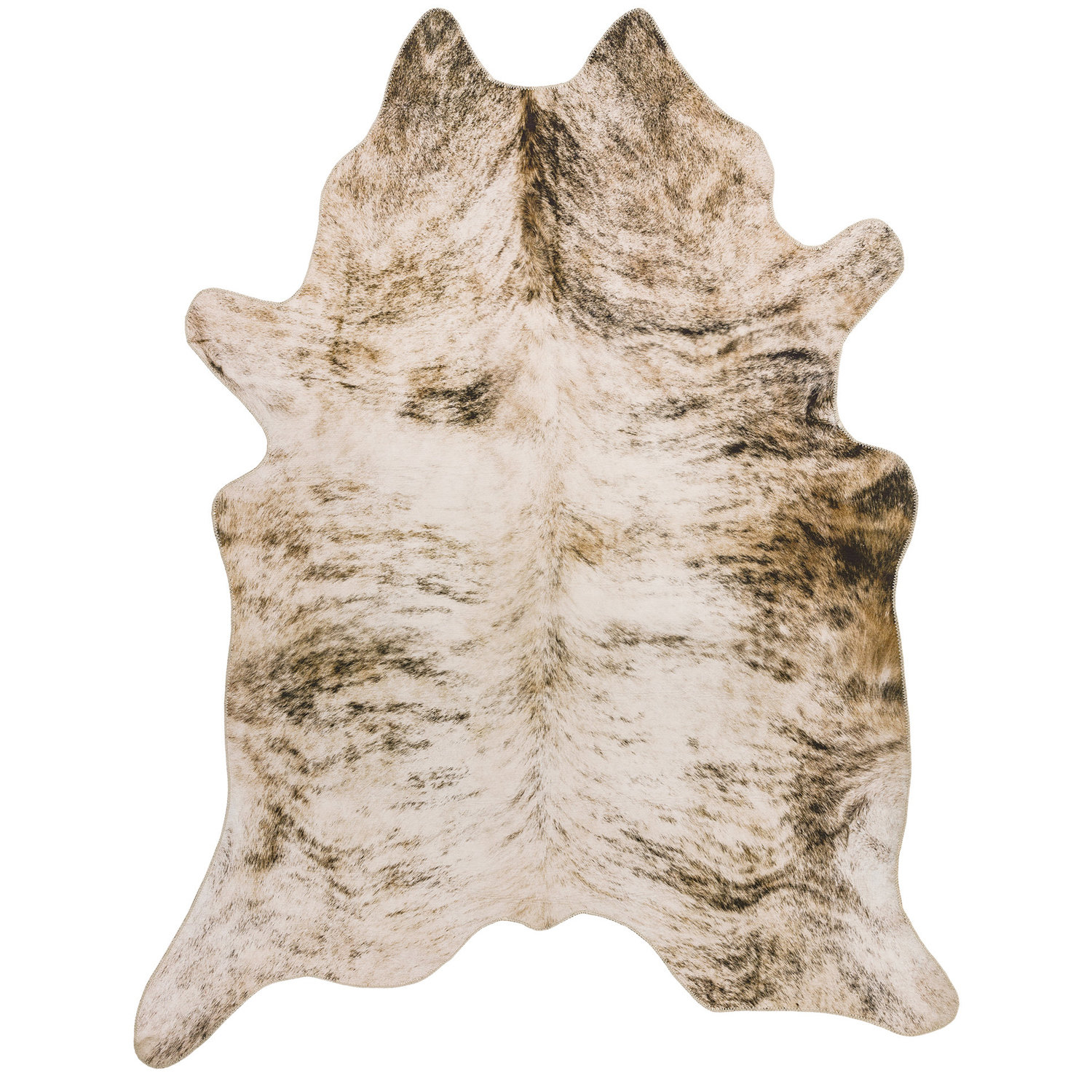 Texas Faux Cowhide Grey Rug