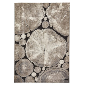 Woodland 6318 Beige Black Rug