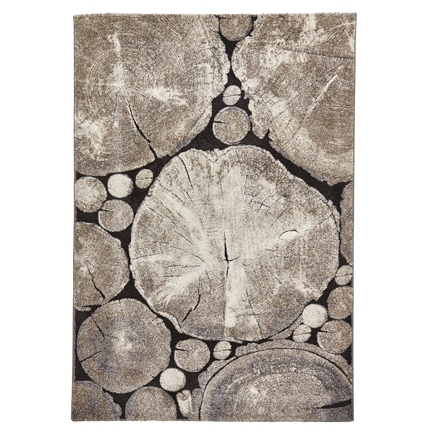 Woodland 6318 Beige Black Rug