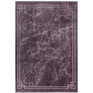 Zehraya ZE01 Purple Border Rug
