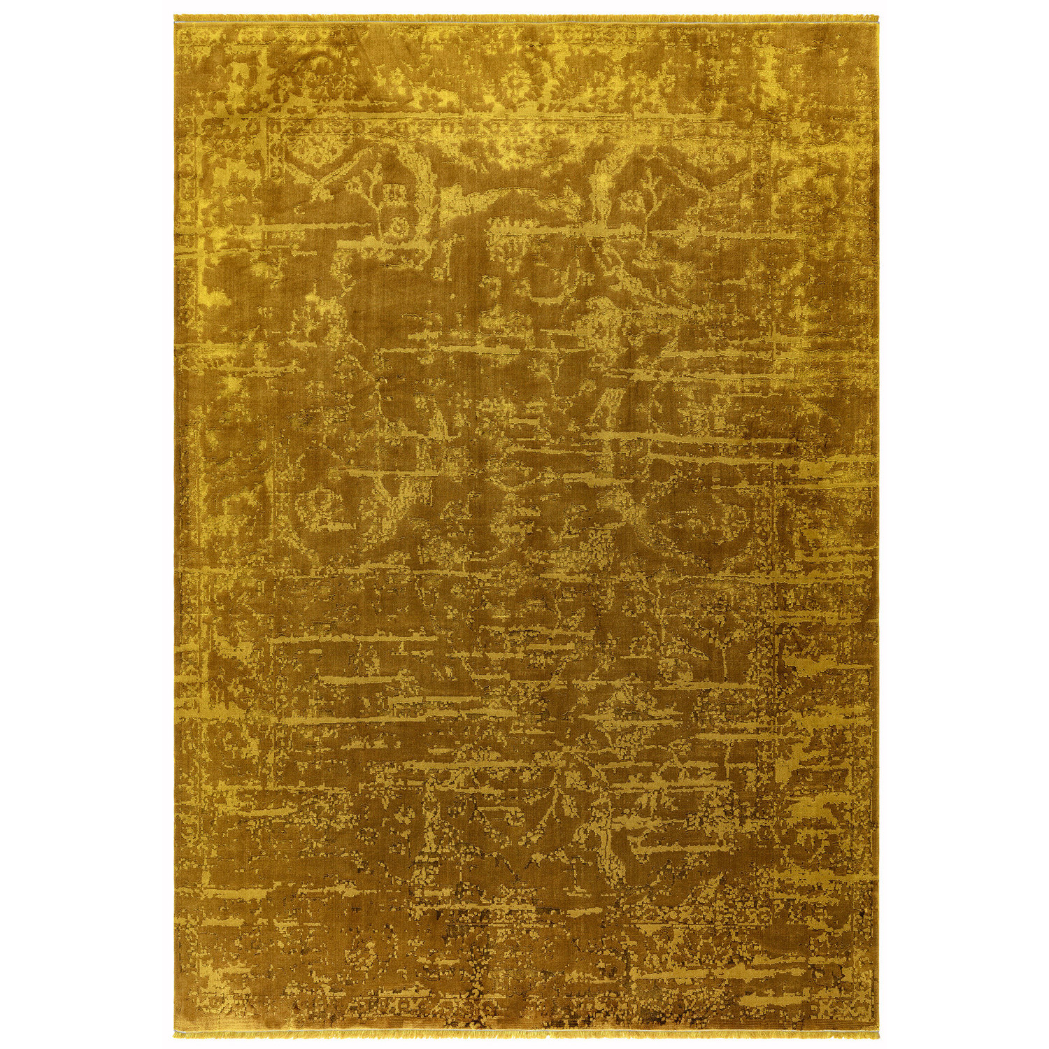 Zehraya ZE09 Gold Abstract Rug