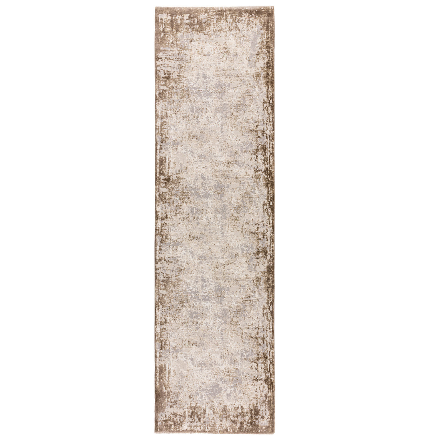 Kuza Border Beige Runner