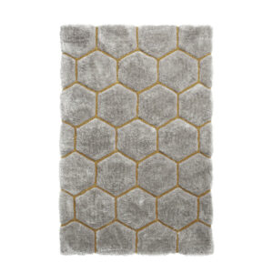 Noble House NH30782 Grey Yellow Rug