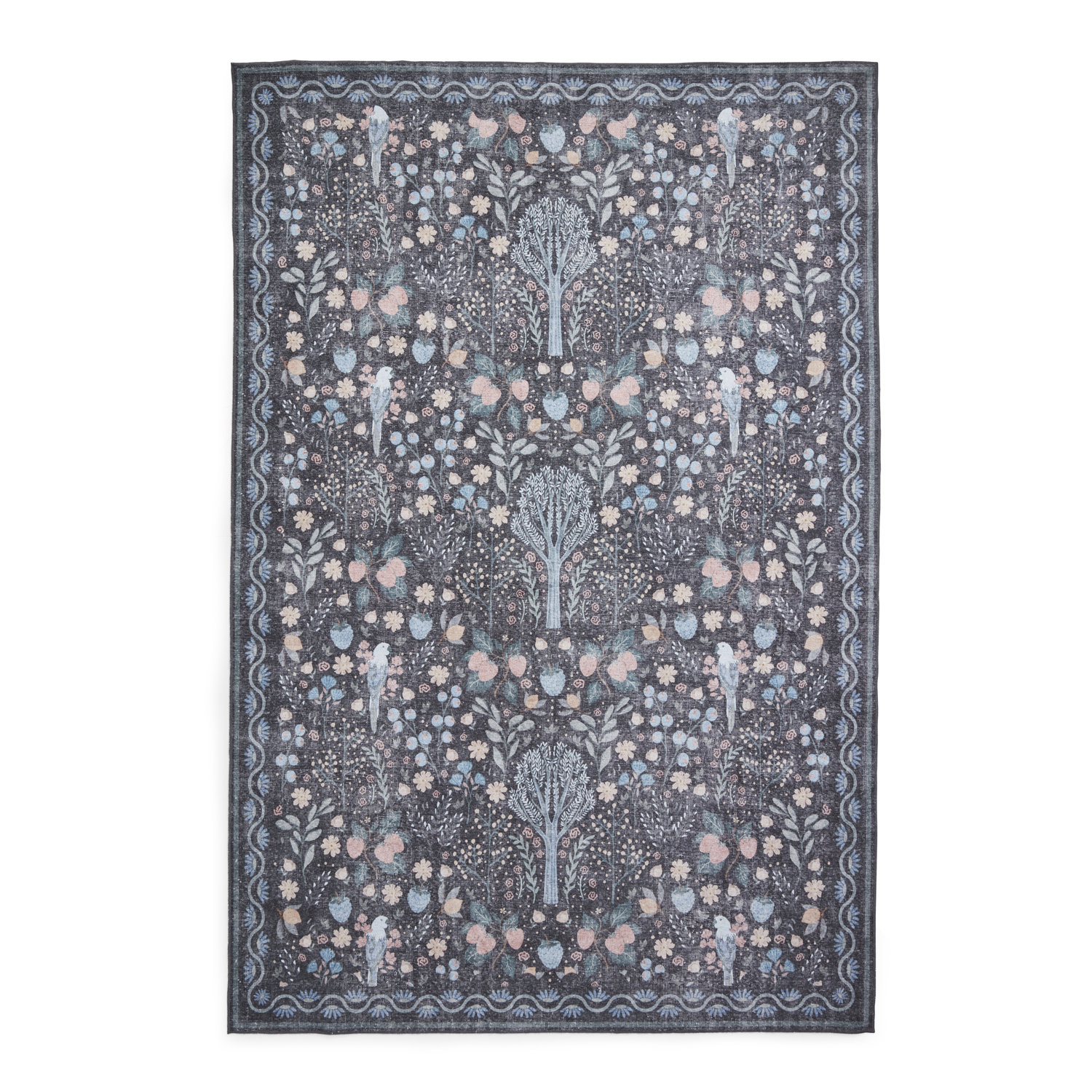 Versailles H1373 Black Blue Rug