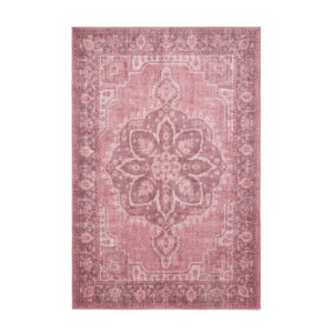 Zahra Washable S0063 Pink Rug
