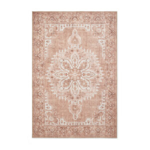 Zahra Washable S0063 Terracotta Rug