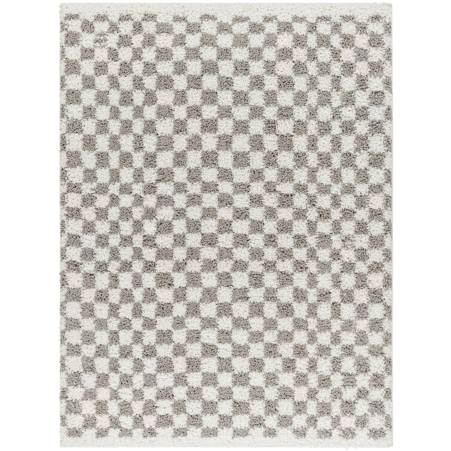 Birmingham BMM2321 Grey Checkered Rug