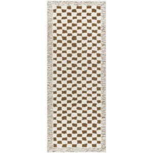 Freud FEU2326 Brown Checkered Runner