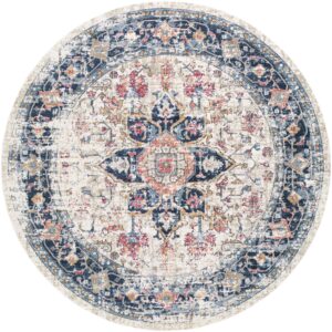 Huntington HTB2300 Blue Circle Rug