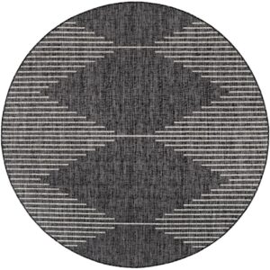 Eagean EAG2348 Charcoal Circle Rug