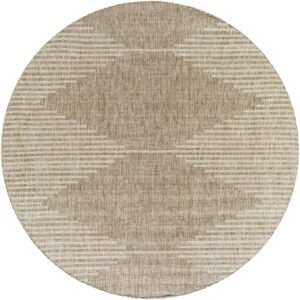 Eagean EAG2416 Brown Circle Rug