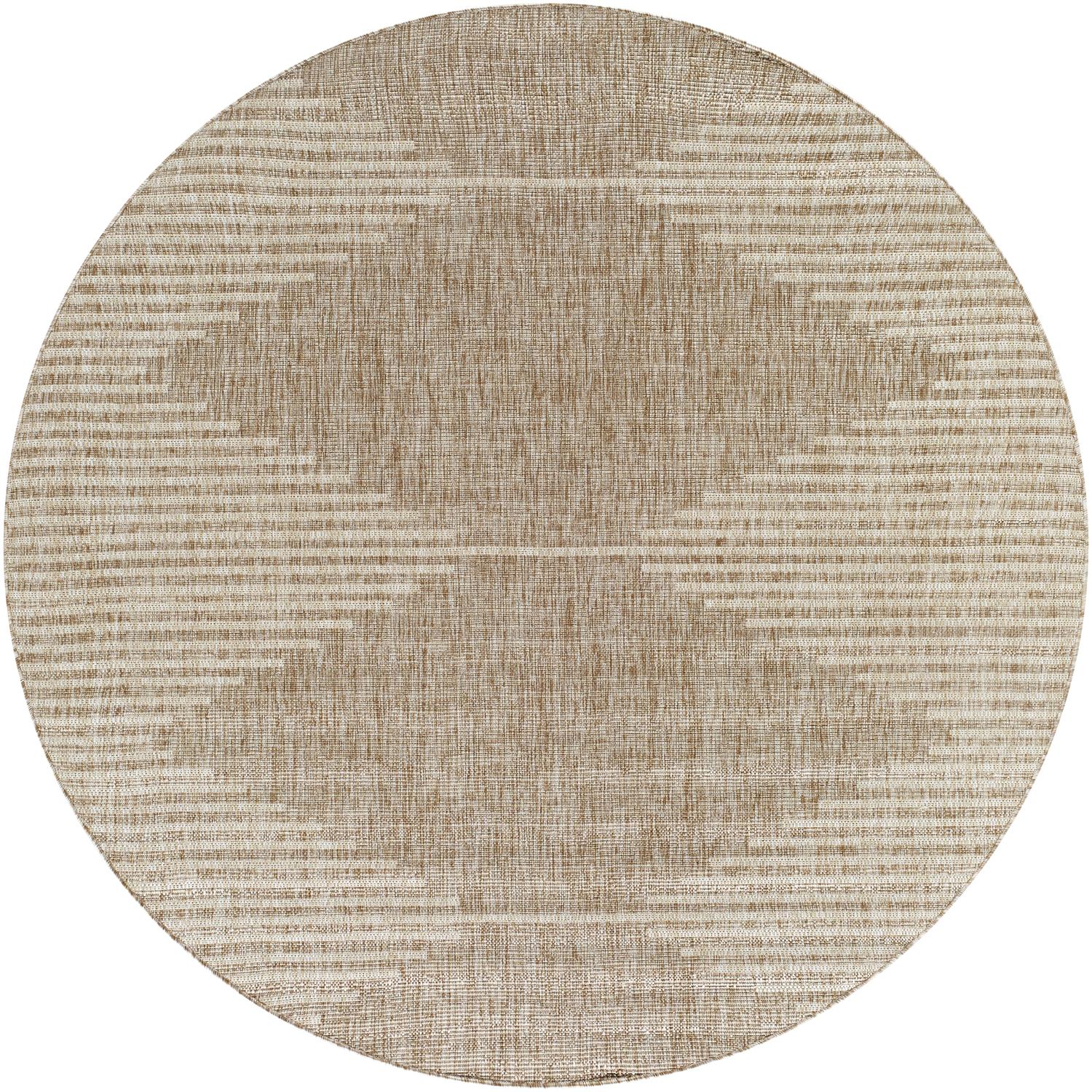 Eagean EAG2416 Brown Circle Rug