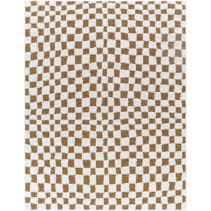 Freud FEU2317 Brown Checkered Rug