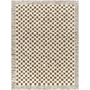 Freud FEU2326 Brown Checkered Rug