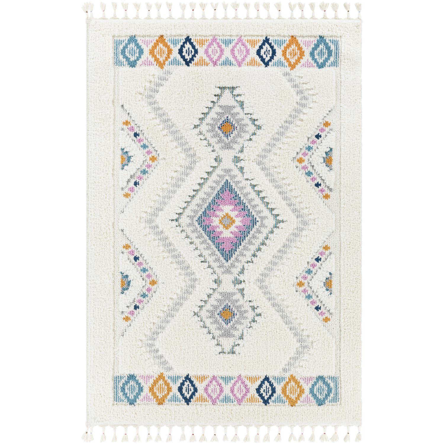 Lofty LOF2301 Ivory Multicolour Rug
