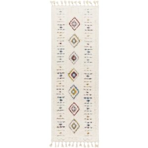 Lofty LOF2303 Cream Multicolour Runner