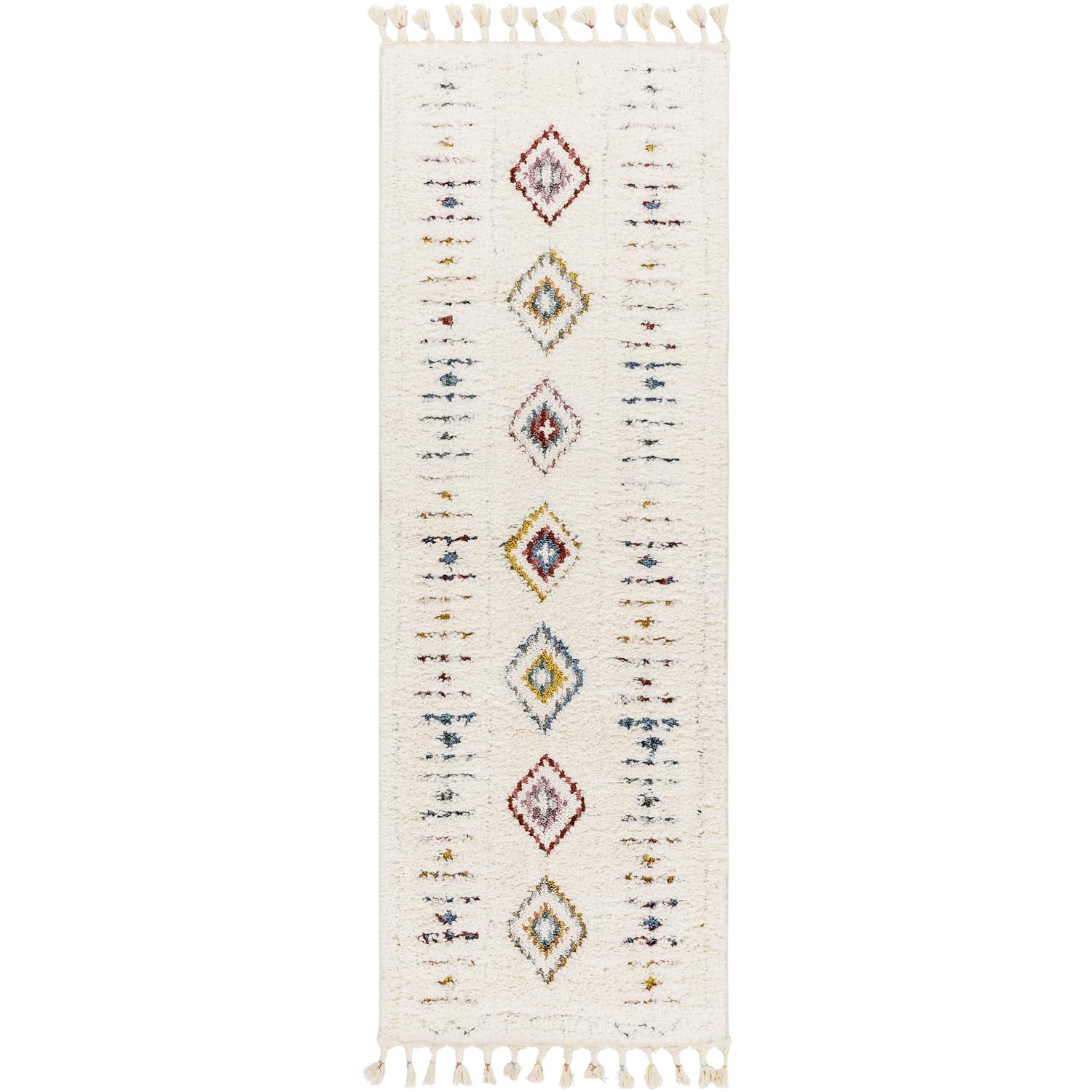 Lofty LOF2303 Cream Multicolour Runner