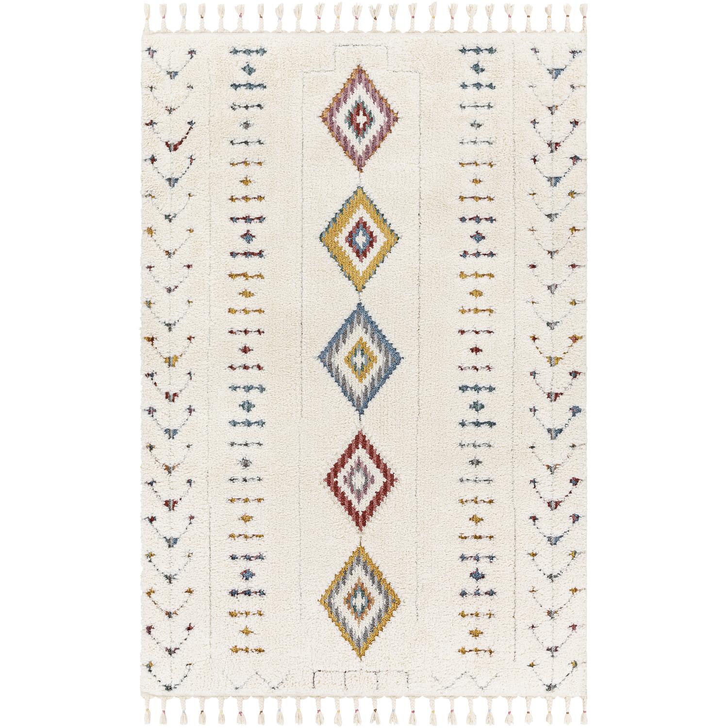 Lofty LOF2303 Cream Multicolour Rug