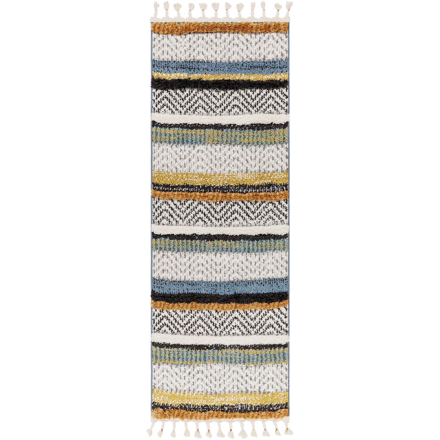 Lofty LOF2304 Cream Multicolour Runner