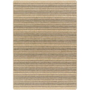 Mirage MGE2308 Jute-Look Brown Striped Rug